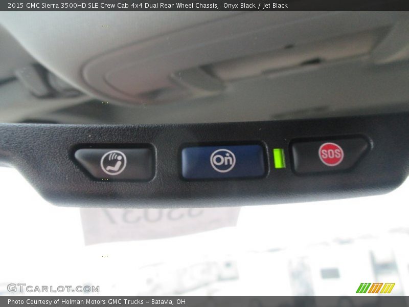 Onyx Black / Jet Black 2015 GMC Sierra 3500HD SLE Crew Cab 4x4 Dual Rear Wheel Chassis