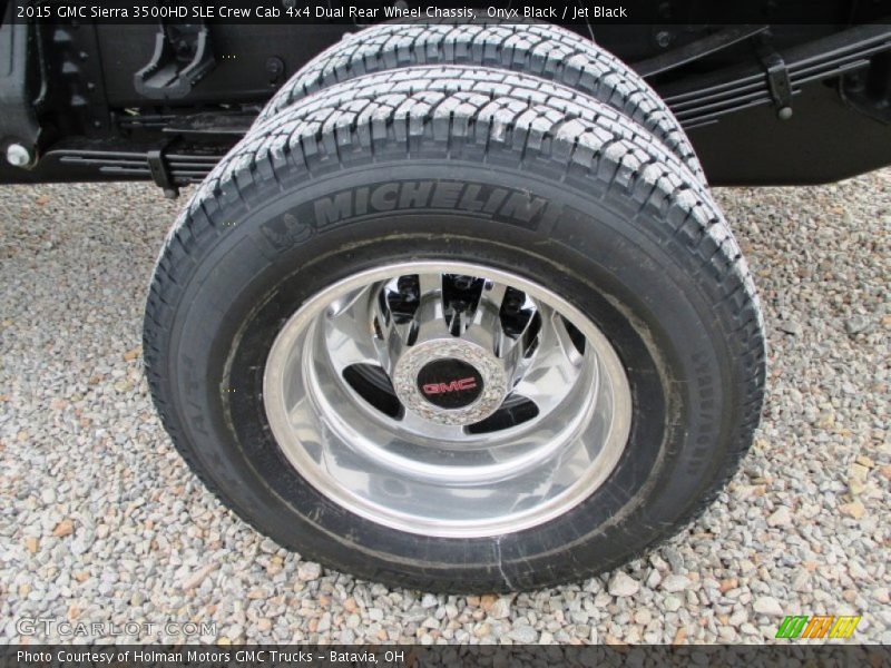 Onyx Black / Jet Black 2015 GMC Sierra 3500HD SLE Crew Cab 4x4 Dual Rear Wheel Chassis