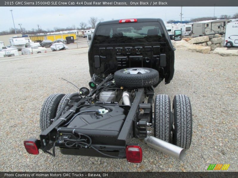  2015 Sierra 3500HD SLE Crew Cab 4x4 Dual Rear Wheel Chassis Onyx Black