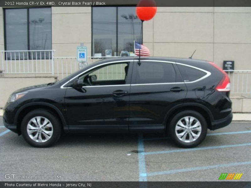 Crystal Black Pearl / Black 2012 Honda CR-V EX 4WD