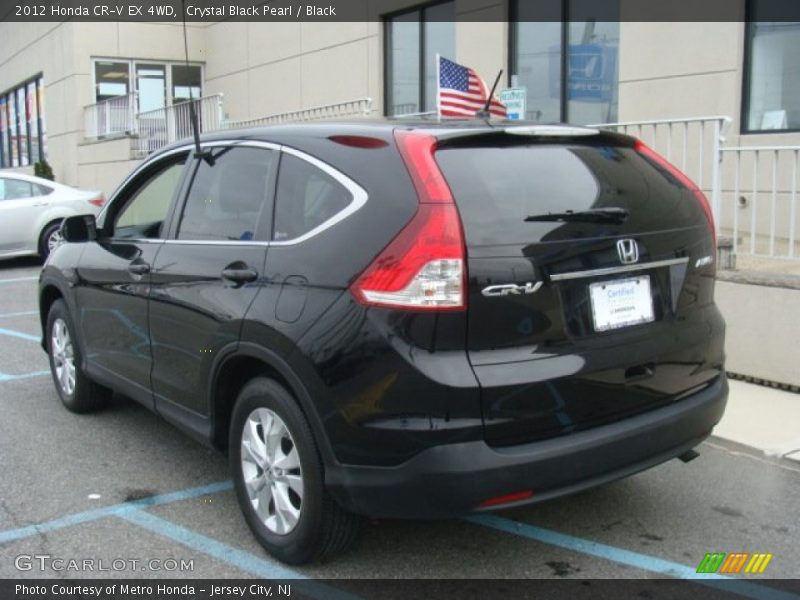 Crystal Black Pearl / Black 2012 Honda CR-V EX 4WD