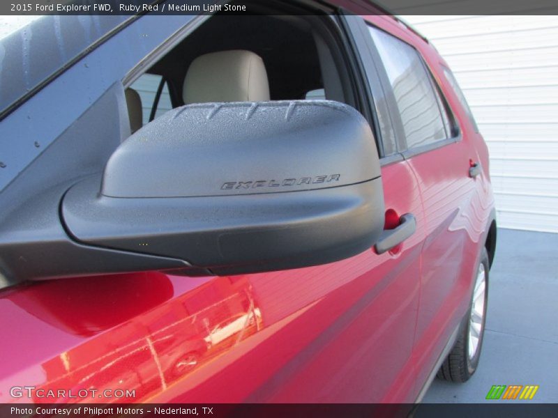 Ruby Red / Medium Light Stone 2015 Ford Explorer FWD