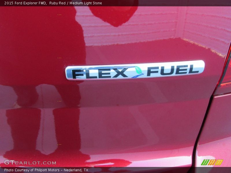 Ruby Red / Medium Light Stone 2015 Ford Explorer FWD