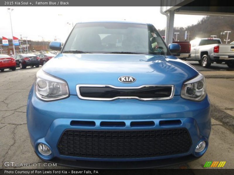 Fathom Blue / Black 2015 Kia Soul +