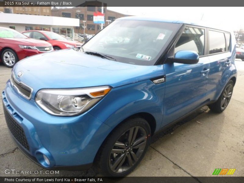 Fathom Blue / Black 2015 Kia Soul +