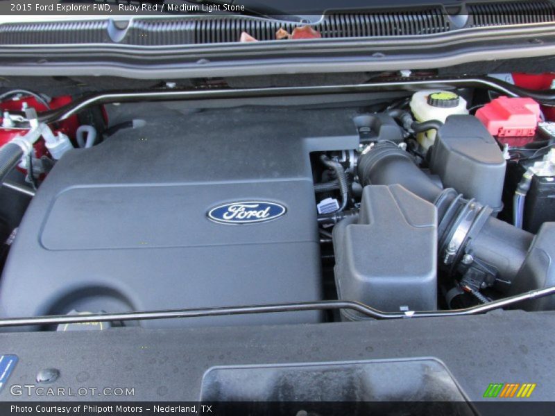 Ruby Red / Medium Light Stone 2015 Ford Explorer FWD