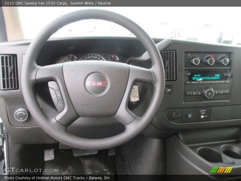 Dashboard of 2015 Savana Van 2500 Cargo