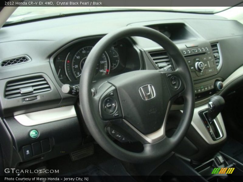Crystal Black Pearl / Black 2012 Honda CR-V EX 4WD