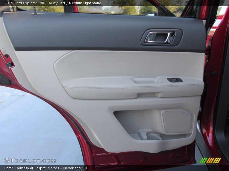 Ruby Red / Medium Light Stone 2015 Ford Explorer FWD