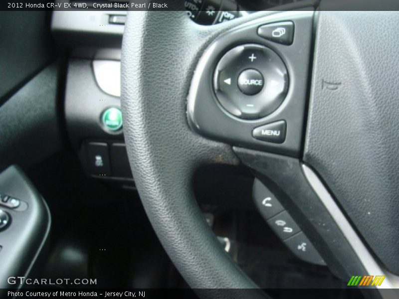 Crystal Black Pearl / Black 2012 Honda CR-V EX 4WD