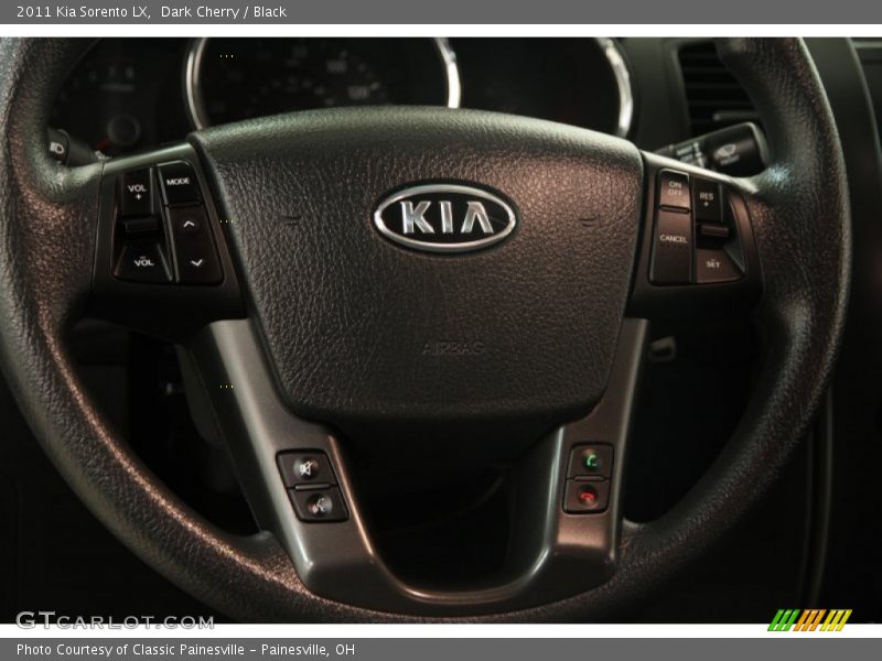 Dark Cherry / Black 2011 Kia Sorento LX