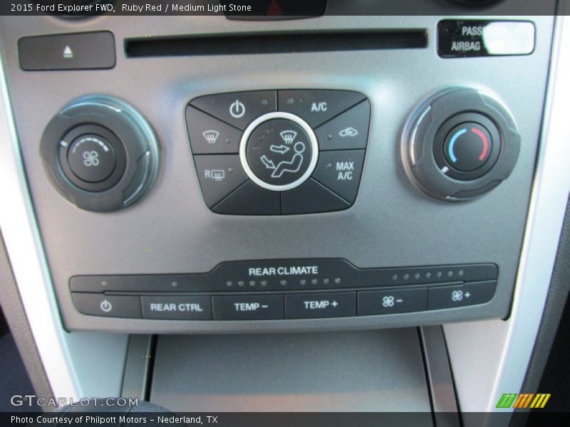 Ruby Red / Medium Light Stone 2015 Ford Explorer FWD