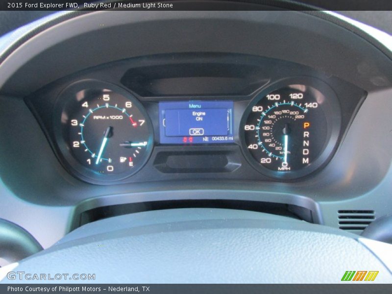Ruby Red / Medium Light Stone 2015 Ford Explorer FWD
