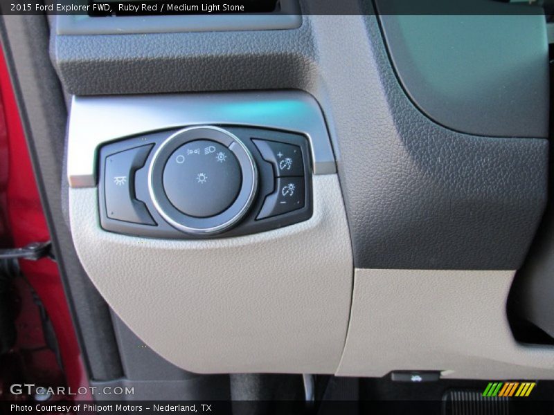 Ruby Red / Medium Light Stone 2015 Ford Explorer FWD