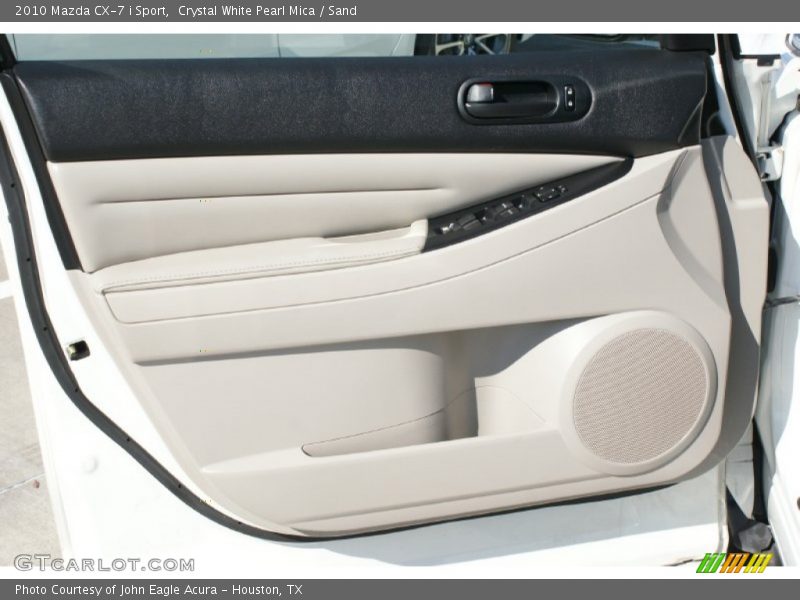 Crystal White Pearl Mica / Sand 2010 Mazda CX-7 i Sport