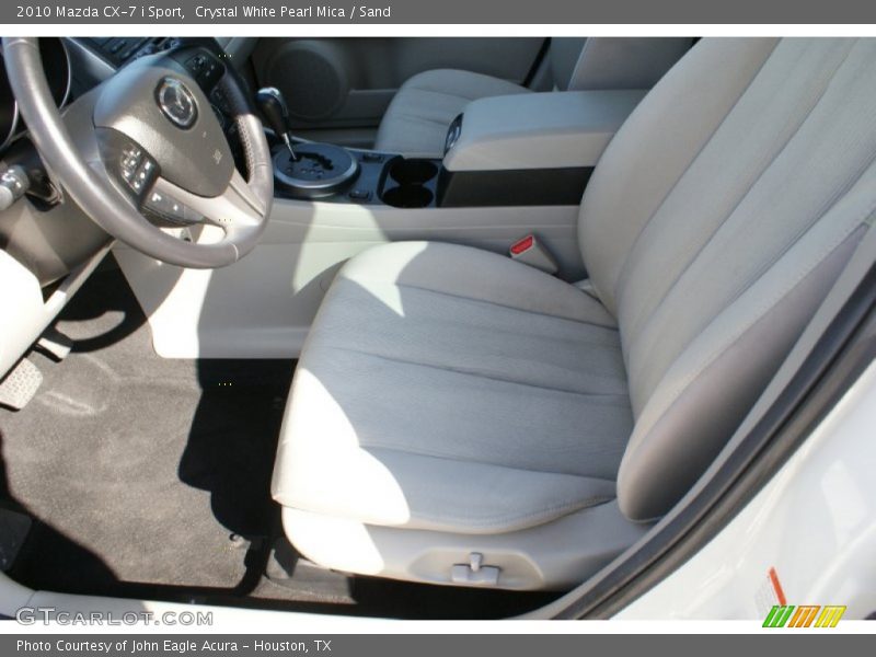 Crystal White Pearl Mica / Sand 2010 Mazda CX-7 i Sport
