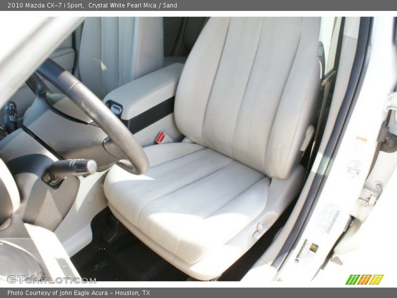 Crystal White Pearl Mica / Sand 2010 Mazda CX-7 i Sport
