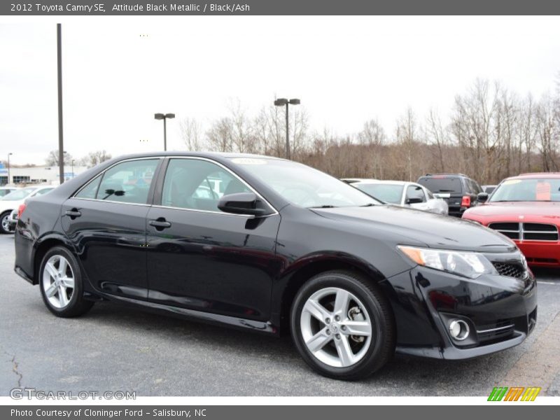 Attitude Black Metallic / Black/Ash 2012 Toyota Camry SE