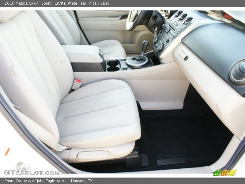 Crystal White Pearl Mica / Sand 2010 Mazda CX-7 i Sport