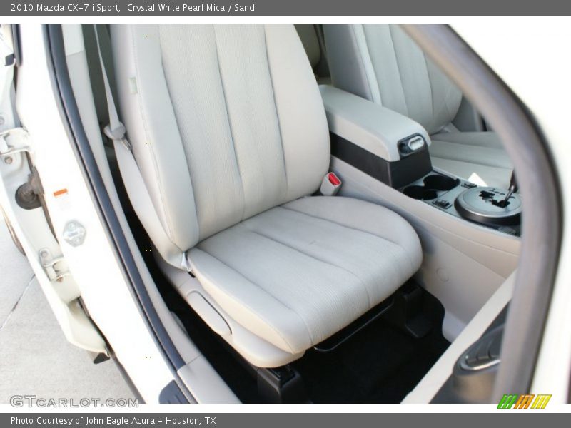 Crystal White Pearl Mica / Sand 2010 Mazda CX-7 i Sport