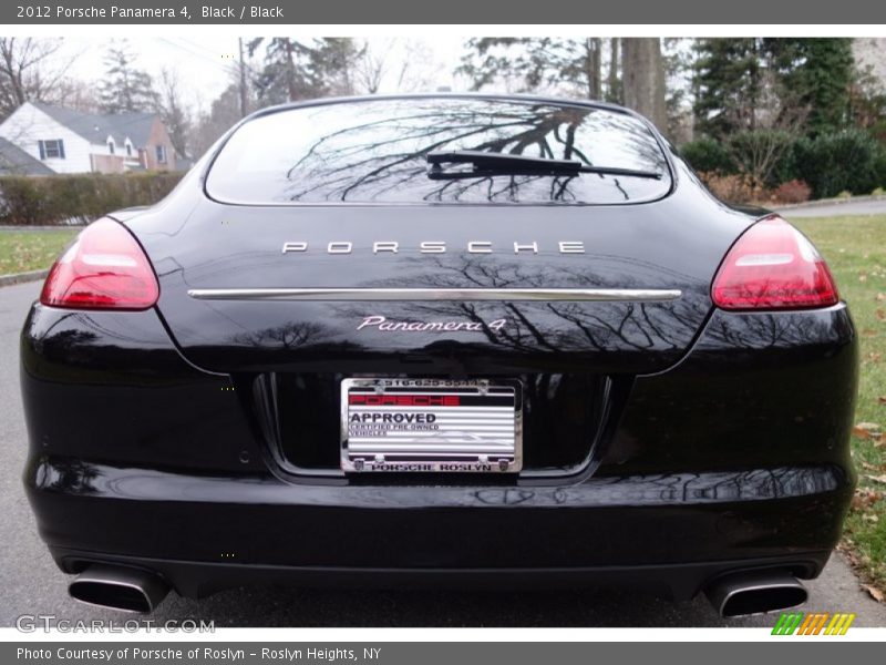 Black / Black 2012 Porsche Panamera 4