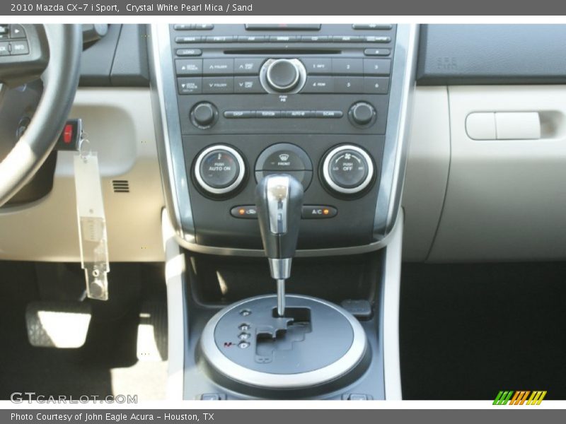 Crystal White Pearl Mica / Sand 2010 Mazda CX-7 i Sport