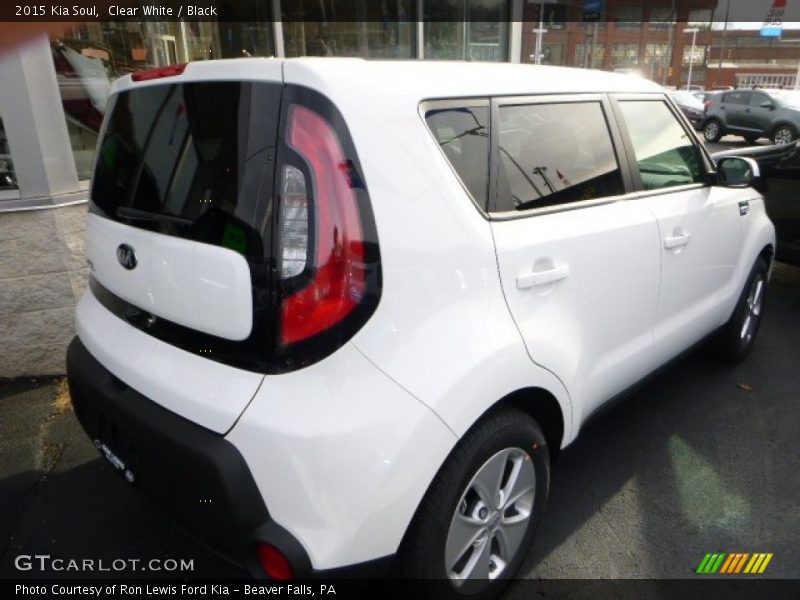 Clear White / Black 2015 Kia Soul