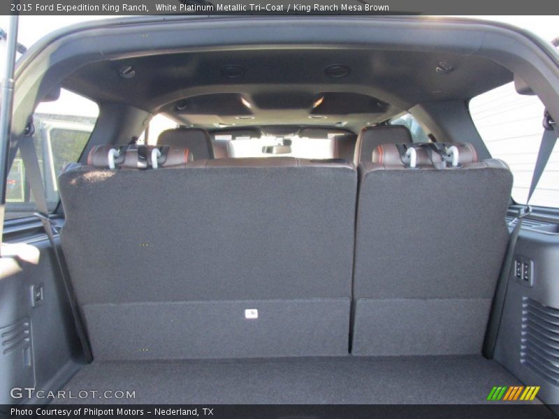 White Platinum Metallic Tri-Coat / King Ranch Mesa Brown 2015 Ford Expedition King Ranch