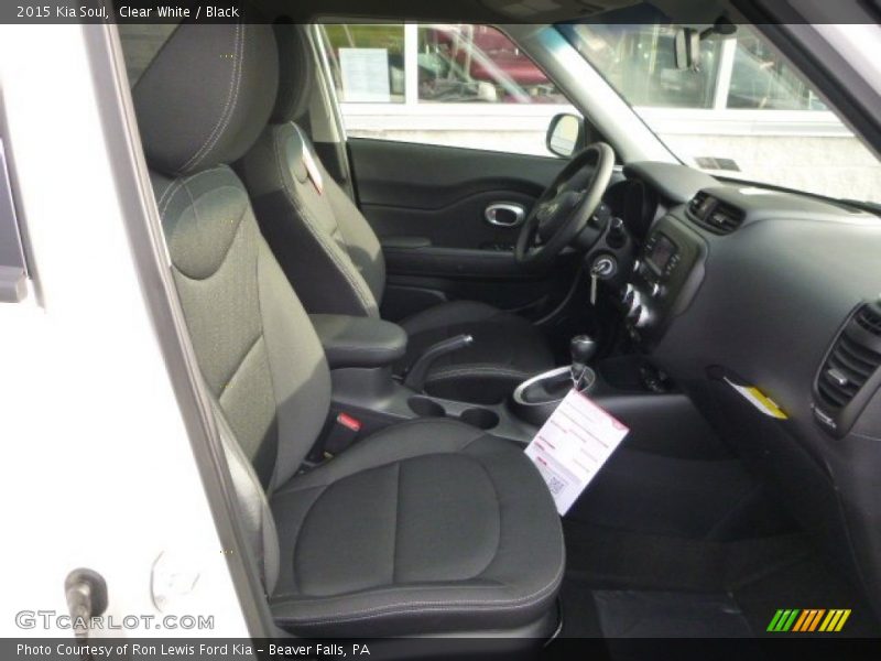 Clear White / Black 2015 Kia Soul