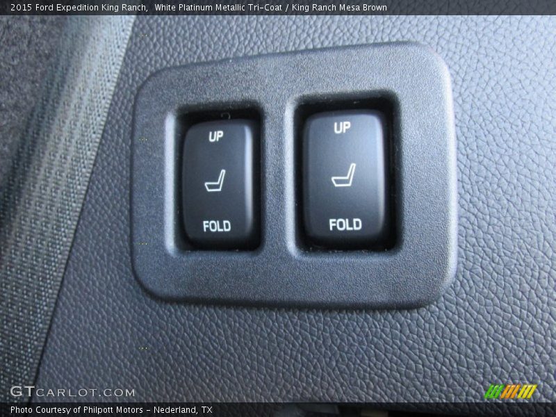 White Platinum Metallic Tri-Coat / King Ranch Mesa Brown 2015 Ford Expedition King Ranch