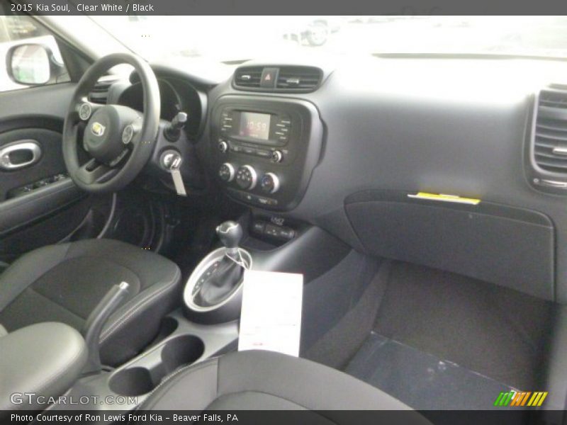 Clear White / Black 2015 Kia Soul
