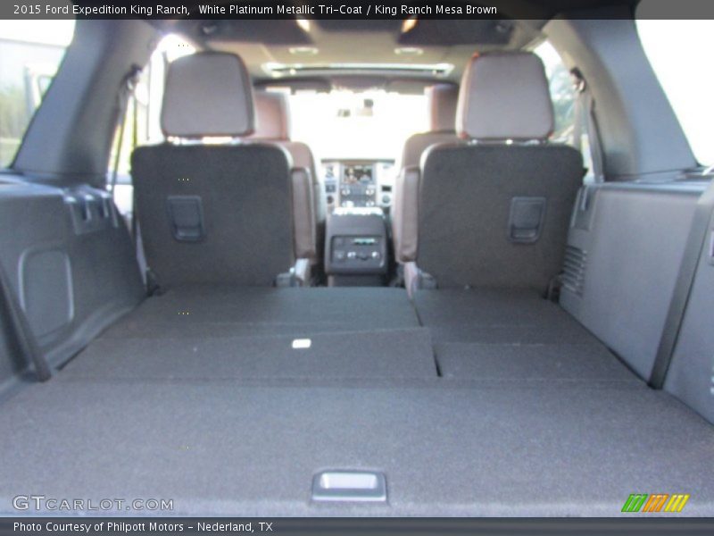 White Platinum Metallic Tri-Coat / King Ranch Mesa Brown 2015 Ford Expedition King Ranch