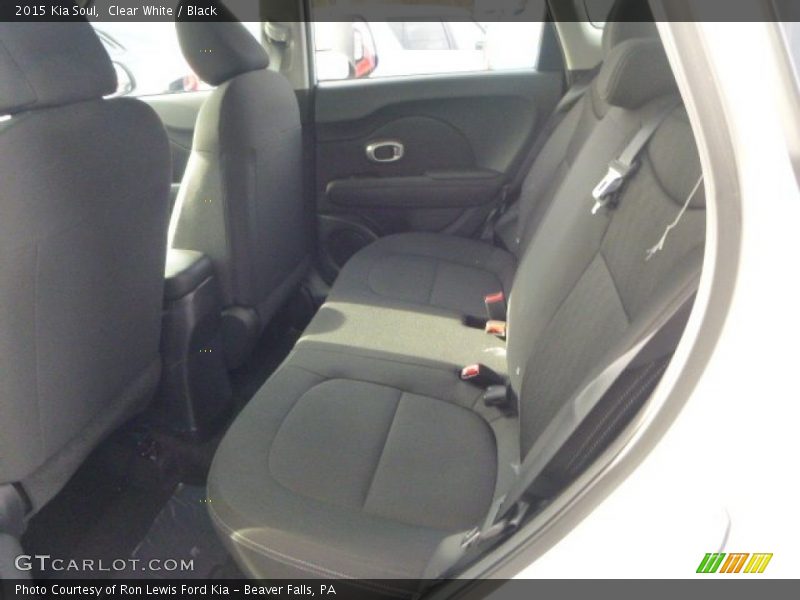 Clear White / Black 2015 Kia Soul