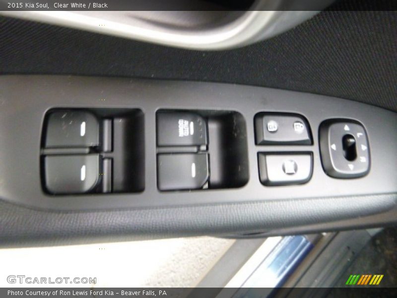 Clear White / Black 2015 Kia Soul