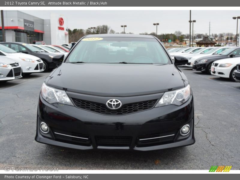 Attitude Black Metallic / Black/Ash 2012 Toyota Camry SE