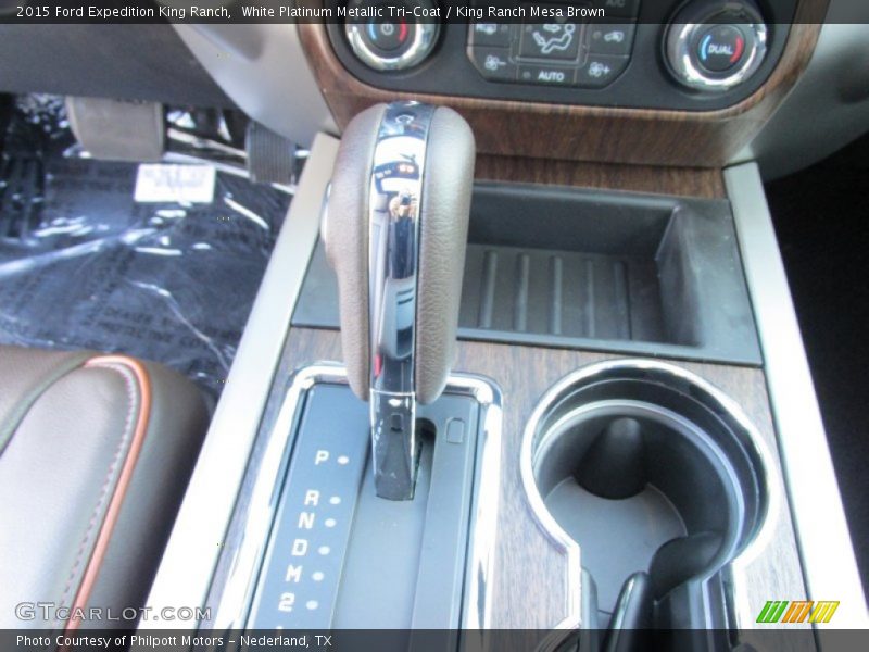 White Platinum Metallic Tri-Coat / King Ranch Mesa Brown 2015 Ford Expedition King Ranch