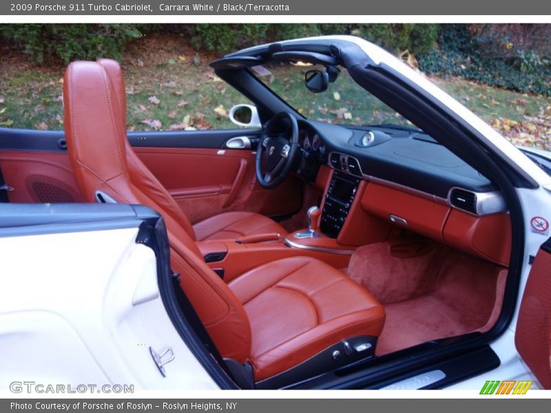 Carrara White / Black/Terracotta 2009 Porsche 911 Turbo Cabriolet