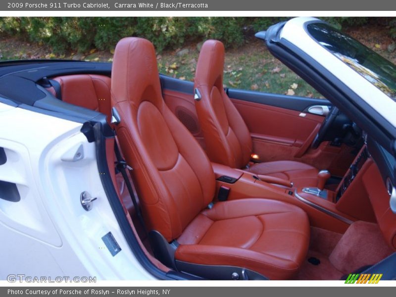 Carrara White / Black/Terracotta 2009 Porsche 911 Turbo Cabriolet