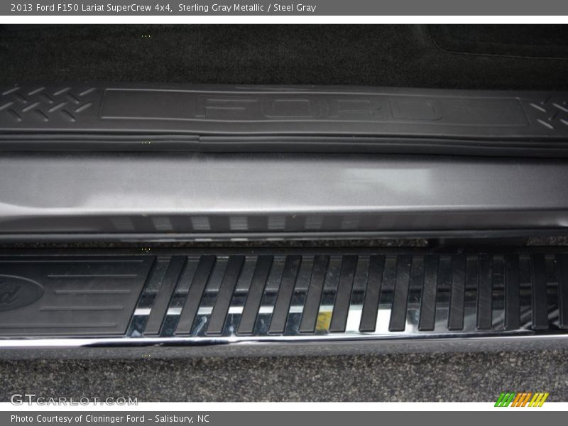Sterling Gray Metallic / Steel Gray 2013 Ford F150 Lariat SuperCrew 4x4