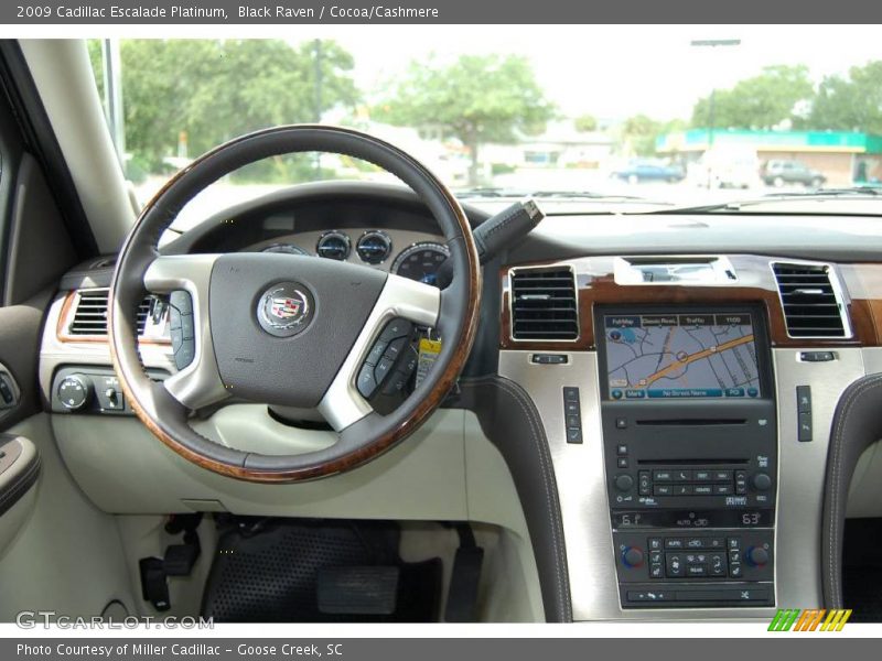 Black Raven / Cocoa/Cashmere 2009 Cadillac Escalade Platinum