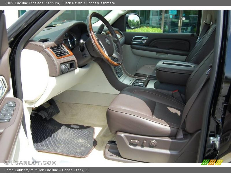 Black Raven / Cocoa/Cashmere 2009 Cadillac Escalade Platinum