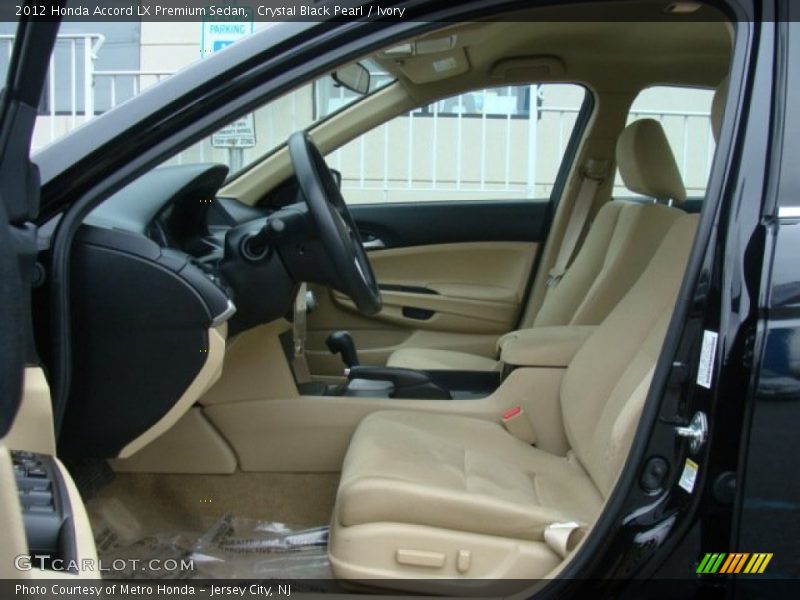 Crystal Black Pearl / Ivory 2012 Honda Accord LX Premium Sedan