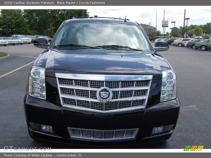 Black Raven / Cocoa/Cashmere 2009 Cadillac Escalade Platinum