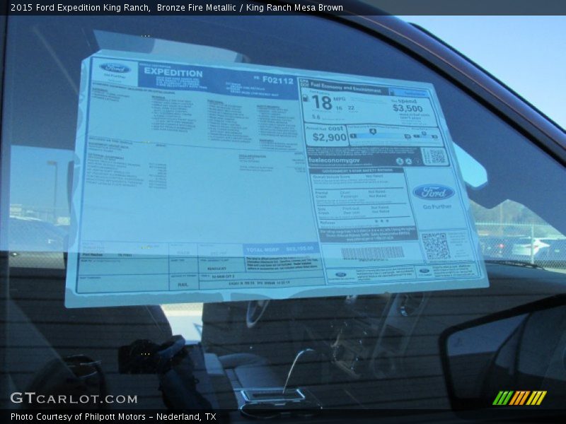 Bronze Fire Metallic / King Ranch Mesa Brown 2015 Ford Expedition King Ranch