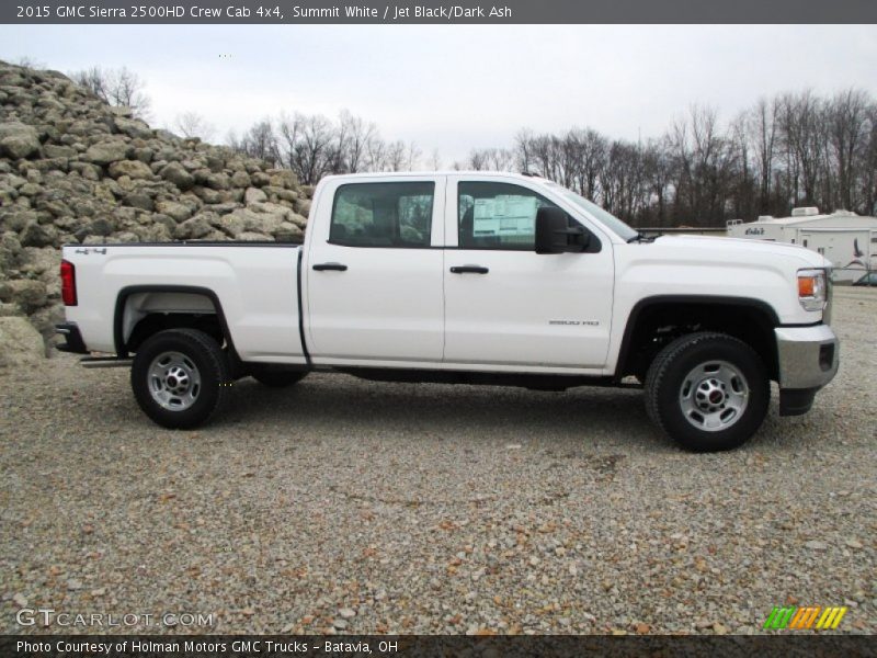 Summit White / Jet Black/Dark Ash 2015 GMC Sierra 2500HD Crew Cab 4x4