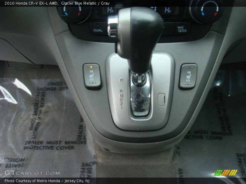 Glacier Blue Metallic / Gray 2010 Honda CR-V EX-L AWD