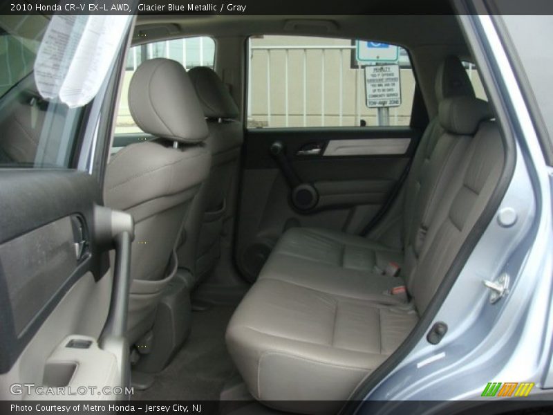 Glacier Blue Metallic / Gray 2010 Honda CR-V EX-L AWD
