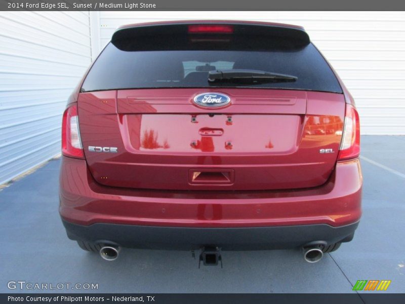 Sunset / Medium Light Stone 2014 Ford Edge SEL