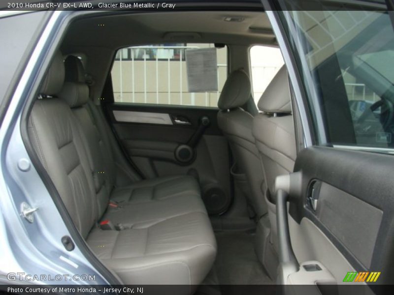 Glacier Blue Metallic / Gray 2010 Honda CR-V EX-L AWD