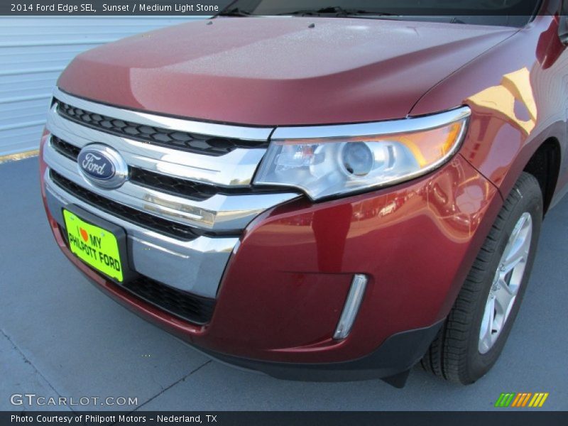 Sunset / Medium Light Stone 2014 Ford Edge SEL